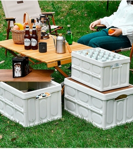 Odm/OEM ngoài trời có thể gập lại PP nhựa hộp lưu trữ sortable xe thùng với có thể tháo rời máy tính để bàn bìa cho cắm trại - Product Image 6