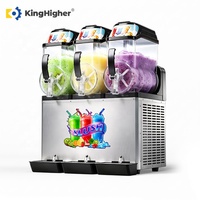 Commerciële Slushmachine, Frozen Drink, 2 tanks, 12L, Elektrische Slushy Maker, Slush Ice, Margarita, Fruit Smoothie Machine