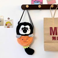 ZY Doux Coton et Tissu Mignon Singe En Peluche Jouet Sac À Dos avec Fonction De Fête pour Enfants