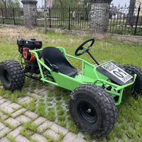 Kart de Carreras para Adultos de 212cc con Volante de 10 Pulgadas, Sistema de Frenado de Doble Disco, Todoterreno, Plegable, para Diversión en Centro de Atracciones