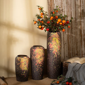 Lukisan tangan keramik lantai antik & vas porselen, vas unik klasik besar, vas bunga dekorasi hotel pernikahan - Product Image 3