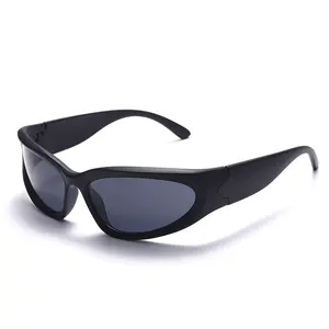 2023 Retro Punk Y2K Sonnenbrille Steampunk Sport Sonnenbrille Uv400 Shades Spiegel Sonnenbrille