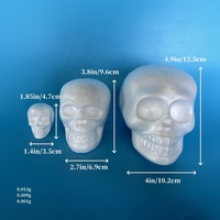 Tête de squelette grandeur nature en mousse Neopoly Technology pour décoration de table de bar, fête ou maison hantée - Spécial Halloween