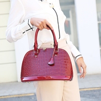 Sac à main pour femme en cuir PU à motif d'alligator de luxe, grande capacité, sac fourre-tout, sac bandoulière, fermeture à glissière à sangle unique