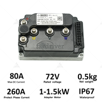 Contrôleur miniature programmable FARDRIVER ND72260 Mini12 72V 260A BLDC Hall pour moteur DC 1000W IP67