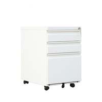 Meuble de bureau vertical moderne 2026 à prix de gros, armoire de rangement mobile en acier à 3 tiroirs
