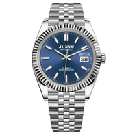Montres automatiques étanches en acier inoxydable Montres mécaniques pour hommes Montres-bracelets de luxe pour la plongée dans le sport