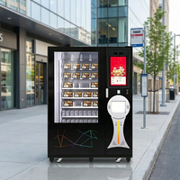 Distributeur automatique de repas intelligent 2026 avec micro-ondes, contrôle de température intelligent, système de levage de colis fragiles et gestion à distance