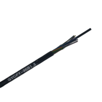 2 4 6 8 12 24 48 Cable de fibra óptica de miembro de fuerza de modo único para exteriores GYFTY