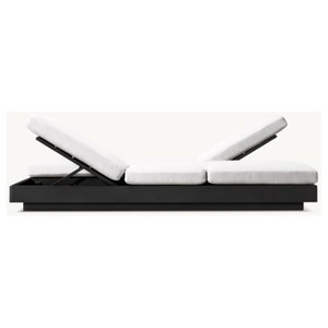 Tumbona Doble Reclinable para Exteriores, <span class=keywords><strong>4</strong></span> <span class=keywords><strong>Posiciones</strong></span>, para Piscina, de <span class=keywords><strong>Aluminio</strong></span> - Product Image 6
