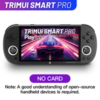 Console de jeu portable rétro Trimui Smart Pro, écran IPS portable de 4,96 pouces, 1280x720, batterie de 6+ heures, prise en charge du réseau sans fil, gris