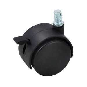 Gute bewegliche drehbare Lenk rolle aus Nylon 30kg geladen ruedas para muebles Büro computer Tisch fuß räder Nachlauf - Product Image 6