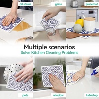 Chiffons à vaisselle suédois en cellulose absorbants pour la cuisine, motifs personnalisés, écologiques et réutilisables