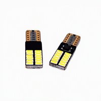 Ampoules LED T10 24 LED 4014 pour clignotants latéraux, éclairage de plaque d'immatriculation et feux de position automobiles