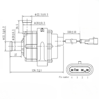Pompe Refroidissement Moteur 12V/24V - Basse Pression, Circulation Efficace, Durable, OEM pour Véhicules
