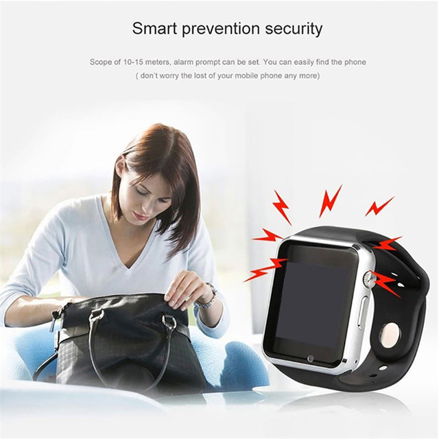Hot Selling Touch Screen Smart Watch A1 with SIM Card Bt Smart Watch with Big Battery Support Tf Sim Card Talking Watch