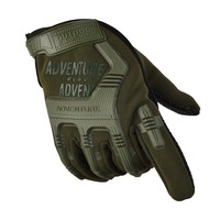 Gants tactiques sans doigts (Nylon & PU) pour sports de plein air, moto, cyclisme