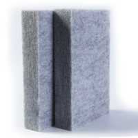 Bloc de mousse blanche en fibre de polyester, plaque d'absorption acoustique pour mur et plafond de bureau