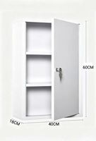 Armoire murale antirouille en acier inoxydable pour médicaments et premiers secours, boîte de rangement d'urgence verrouillable pour cliniques et usines, personnalisation prise en charge