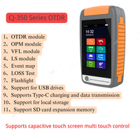 Mini OTDR CJ-350 Réflectomètre optique 1310/1550nm Connecteur SC APC/UPC Écran tactile Testeur de fibre optique OPM VFL LS Cartographie d'événements