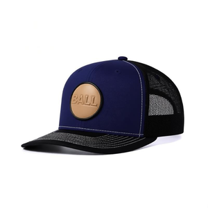 Gorra Trucker de Algodón Personalizada con Parche Tejido e Impresión en Cinta Interior, Gorra de Béisbol Estructurada de 5 Paneles con Malla Trasera - Product Image 3