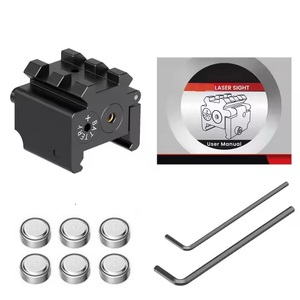 Nhỏ gọn ngoài trời chiến thuật Laser Sight với hình vuông nhỏ LED nguồn ánh sáng màu đỏ quang calibrator cố định trên khung - Product Image 4