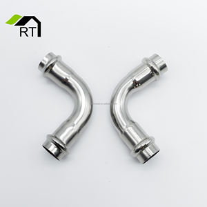 Быстрая установка из нержавеющей стали, пресс-фитинги низкого давления, локоть, профиль, европейский стандарт, 90 градусов, DN12-DN100 изгиба - Product Image 4