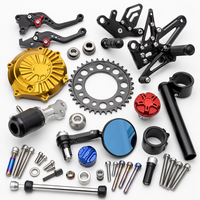 Pièces de suspension de moto en aluminium forgé 6061-T6 usiné avec précision, triple collier CNC OEM personnalisé
