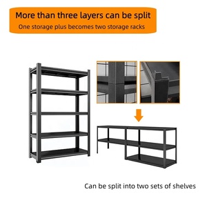 Nhiệm vụ ánh sáng thép giá dễ dàng lắp ráp 5 Tier kim loại lưu trữ giá kệ tùy chỉnh hiển thị Kệ miễn phí đứng thép lưu trữ Kệ - Product Image 4