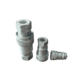ISO7241-A 1/2 inch BSP hydraulische snelkoppeling met stofkappen voor graafmachines en hydraulische systemen - Product Image 6