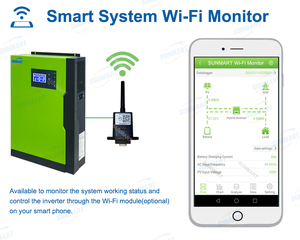 5.5kW อินเวอร์เตอร์พลังงานแสงอาทิตย์ <span class=keywords><strong>VM</strong></span> II <span class=keywords><strong>Plus</strong></span> 48V100A MPPT Batteryless อินเวอร์เตอร์ไฮบริดพลังงานแสงอาทิตย์ - Product Image 4