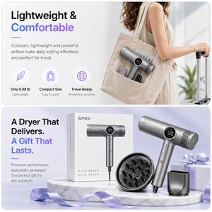 <span class=keywords><strong>Secador</strong></span> de Manos Iónico Negativo para Viajes con <span class=keywords><strong>Difusor</strong></span>, <span class=keywords><strong>Secador</strong></span> Eléctrico para Hotel, Cepillo Estilizador de Aire Caliente - Product Image 5