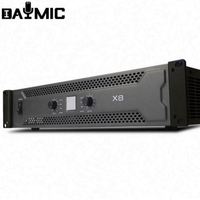 Amplificateur de puissance professionnel AOSHEN X Series X4/X6/X8 bidirectionnel 10000W, puissance pure, métal