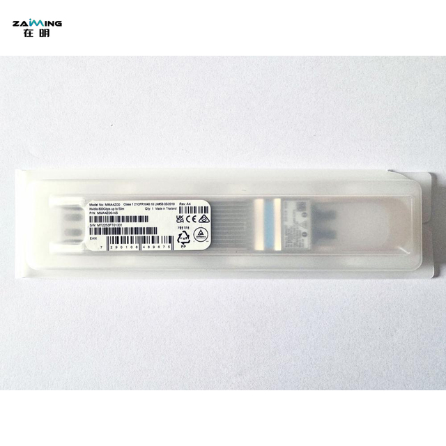 Mellanox MMA4Z00-NS (980-9I510-00NS00) 800G NDR OSFP Optical Transceiver 2xMPO12 APC MMF for InfiniBand HPC and AI Fabric