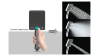 Système de panneau de douche carré minimaliste: contrôle à 3 boutons, buses ABS autonettoyantes, voies navigables doubles Eco-Core