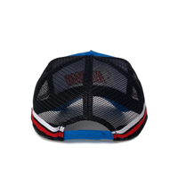 Casquette de camion personnalisée unisexe à 5 panneaux Casquette en maille imprimée de logo avec broderie 3D Casquette de camionneur à pression de pays à bord incurvé de haute qualité