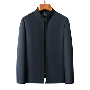 Veste haut de gamme homme printemps automne, col chemise, style business, anti-plis, décontractée, polyvalente pour papa d'âge mûr - Product Image 2