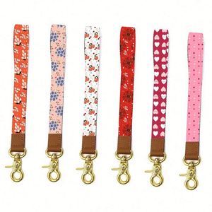 Customized Bulk Polyester <b>Anime</b> Logo Print Lanyard Wrist Strap Metal <b>Keychain</b> with Bulk Wrist Lanyard - Product Image 6