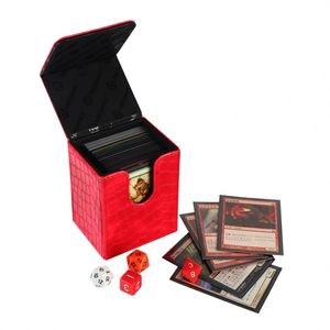 Porte-cartes en cuir PU gaufré Henwi, coins carrés, portable pour cartes de jeu - Product Image 2