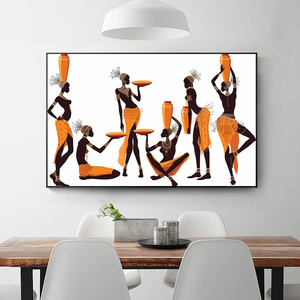 Home Decor Scandinavian Picture HD Prints African <strong>Abstract</strong> Art Black <strong>Woman</strong> <strong>Oil</strong> <strong>Painting</strong> Cuadros Posters Portraits Wall Art - Product Image 2