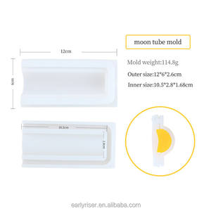 قوالب أنبوبية من السيليكون على شكل موس مبكر الارتفاع بطول 12 سم قوالب صابونية للأطفال قوالب مربعة ومستديرة للكعك والساندوتشات يمكن تصنعها بنفسك - Product Image 6