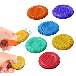 New Designs 6 Pcs Soft Silicone Round Magnetic Sensory Stone <b>Fidget</b> <b>Toy</b> for Kids Adults with ADHD SPD Biting Anxiety Relief - Product Image 3