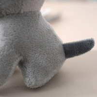 Peluche mignonne de loup-garou de dessin animé, pendentif de chien loup, sac à dos, sac de voiture, porte-clés, décoration, cadeau pour enfant, peluche douce, porte-clés
