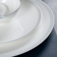 Ensembles d'assiettes Vaisselle et service à thé Assiette à soupe ronde Vaisselle Bol à pâte Service à manger Ustensiles en céramique Assiette et vaisselle de cuisine