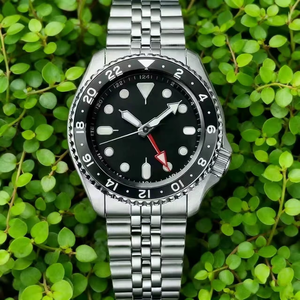 Seikos 5 NH34 40mm Stainless Steel <strong>Automatic</strong> Mechanical GMT Luminous Feature Water Ghost Movement Diver Band 20mm Luxury Watches - Product Image 5