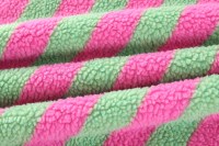 Personnalisable recyclé 100 Polyester fausse bande de 40mm jacquard laine d'agneau tissu polaire pour vêtements pour femmes