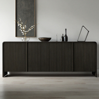 MINYU 2025 Armoires de luxe en bois de chêne massif de style wabi-sabi pour la maison Tables console pour le hall, la ferme et le salon