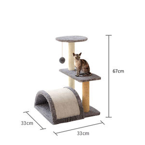 Grande Albero per Gatti Moderno e Lussuoso con Tiragraffi in Corda di Sisal per Gioco e Arrampicata dei Gattini - Product Image 4