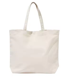 Grand sac fourre-tout en coton personnalisable avec logo, écologique, pliable, en toile, réutilisable, pour le shopping quotidien - Product Image 6