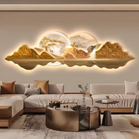 Peintures murales LED lumineuses en porcelaine de cristal de style Art déco personnalisées, natures mortes, pour la décoration intérieure